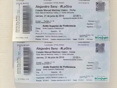 CONCIERTO ALEJANDRO SANZ ELCHE